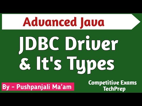 Lec - 2.2 JDBC Driver and it's Types in Advanced Java in Hindi