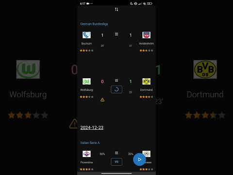German Bundesliga prediction 2024-12-22 based on elo ratings. Wolfsburg 0 - 2 Dortmund