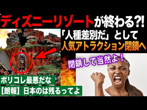 【海外の反応】「日本のディズニーランド以外は終わりだ...」Woke化された結果、人気アトラクションが閉鎖される事態に?!