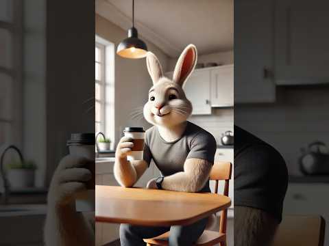 Bunny's Daily Song: Coffee Crisis – A Morning Saved! (version 2) #cute #song #3d