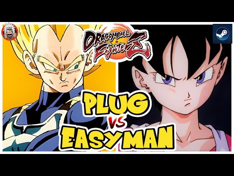 DBFZ Easyman vs Plug (VegetaSSJ, GokuSSJ, Gohan) vs (GokuSSB, Videl, Nappa) 1.38