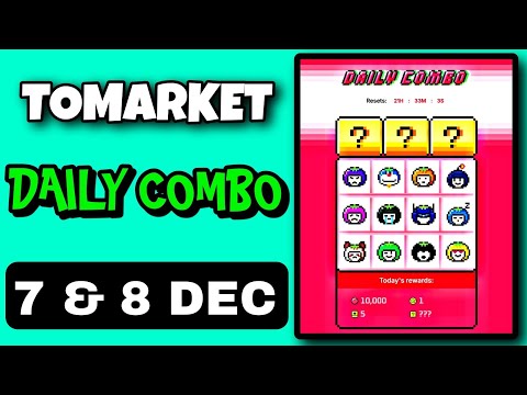 🍅Tomarket Airdrop Combo 7 December | Tomarket Daily Combo Today | Tomarket Combo Cards Today