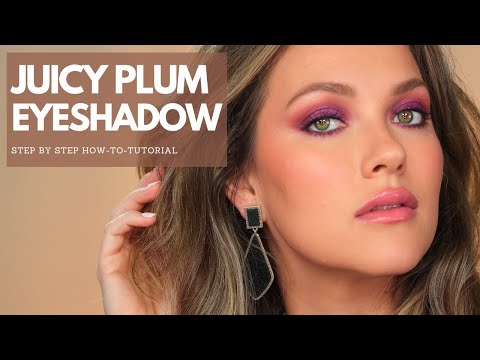 If You Have Green Eyes! You Must Try Purple Plum Makeup Trend You Need to Try