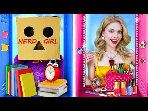 Nerd Girl Vs Popular Girl! Extreme Makeover with Gadgets from TikTok By Crafty Hype