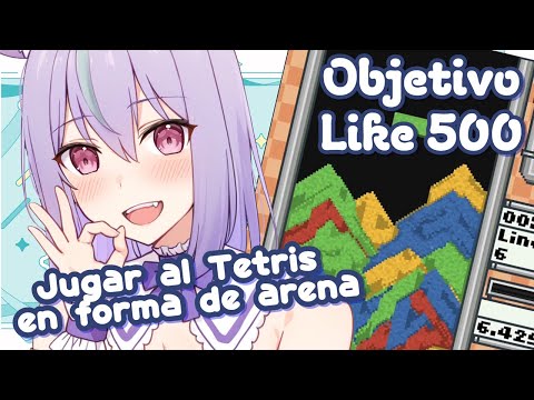 Objetivo Like 500✨️Jugar al Tetris en forma de arena💜Sandtrix✨#vtuber