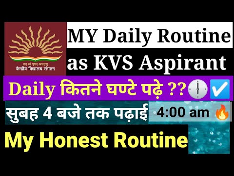 A day in KVS Aspirant life ||Honest Daily Study Routine as an KVS Aspirant, Tutor, Youtube teacher 🔥