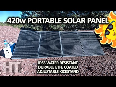 BLUETTI PV420 420w Water Resistant Portable Solar Panel Review