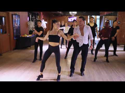 Val  & Jenna Chmerkovskiy dancing at Dance With Me Dance Studios  - BOASTY Choreography