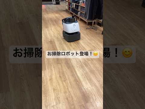 A cleaning robot that gets in the way of traffic 😅