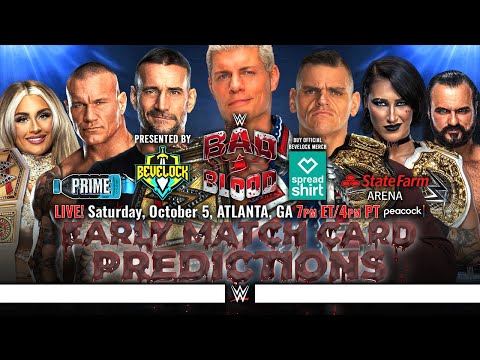 WWE Bad Blood 2024 - Match Card Predictions