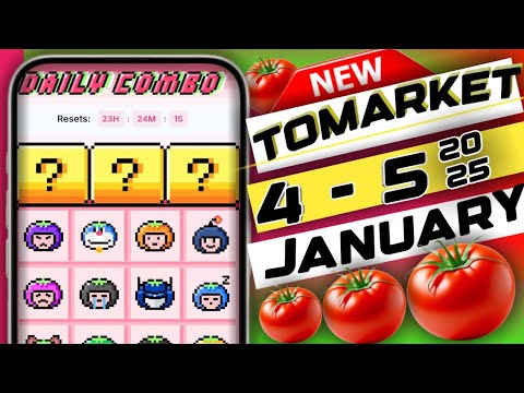 tomarket app daily combo 4-5 January | tomarket secret combo today | tomarket combo today #tomarket