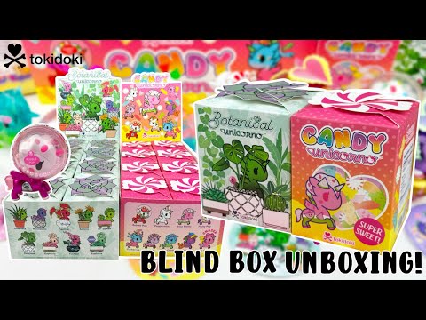 Opening NEW tokidoki Candy Unicorno FULL SET and Botanical Unicornos! LET'S OPEN 10 BLIND BOXES!