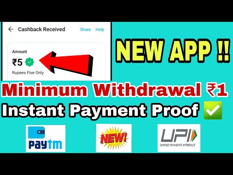 New money earning app | Minimum withdrawal ₹1 | Instant payment app 2022