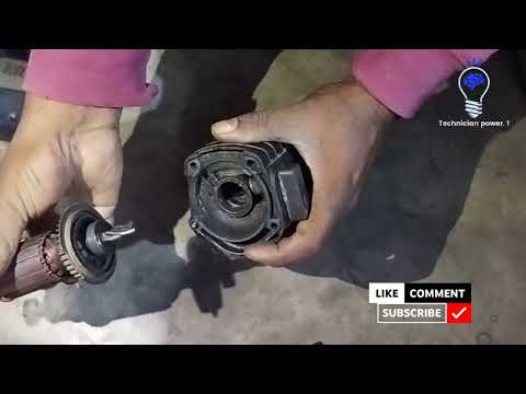 part2 26mm hammer drill machine gearbox fitting & armature carban holder replace in Hindi 2024 ||