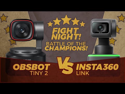 Obsbot Tiny 2 Vs  Insta360 Link Webcam Battle