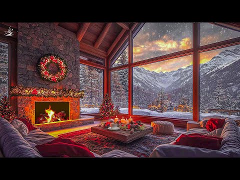 Winter Coffee Jazz Christmas Ambience❄️Background Christmas Jazz Music Instrumental🎄