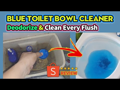 Blue Toilet Bowl Cleaner - Deodorize and Clean Every Flush [Tagalog] #shopee  #toiletcleaning