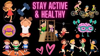 Wiggle Giggles! Let's Get Happy & Healthy! Sensory Learning Video for Kids on Staying Active&Healthy