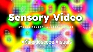 Sensory Video, Colorful Descent: A Sensory Journey with Falling Rainbow Colors