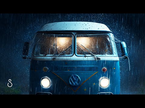 Heavy Rain On Campervan💧Black Screen | 12 Hours | Sleep In Series