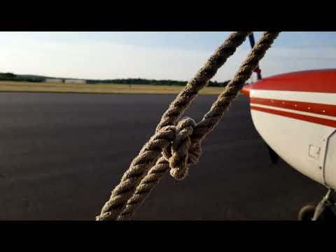 How to tie down a small plane - Aircraft tiedown - Tautline hitch