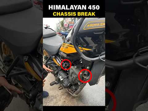 What damaging Royal Enfield Himalayan 450 chassis #mission10k