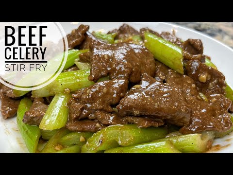 Celery And Beef Stir Fry | Crunchy Vegetable And Juicy Beef Stir Fry