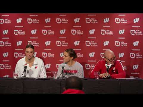 Post-Game Media Conference || Wisconsin Volleyball vs Northwestern || Oct. 13, 2024