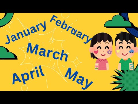 Names of the Months in English| Kids Educational Video| #kidsvideo #trending #education