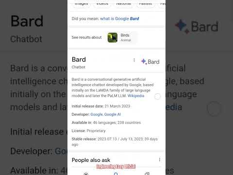 I have asked Google baba 😜 What is Google bard #googlebaba #googlebard @EngineeringEasyOfficial