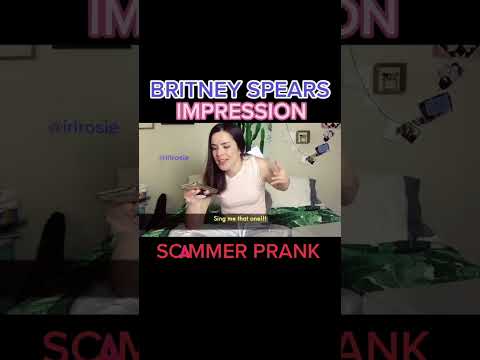 Britney Spears prank on a SCAMMER - he believed me! #irlrosie