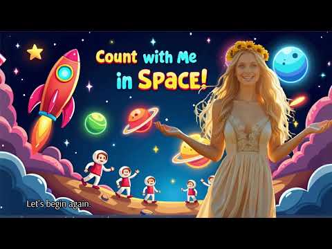 Blast Off: Fun Space Adventure Counting Song for Kids 🚀✨ #video