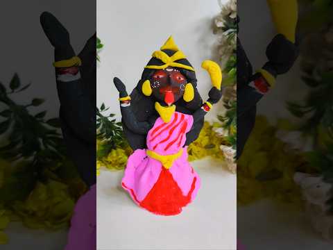 Ma Kali making with clay #clayartcreations #kalimaa #diy #godmaking