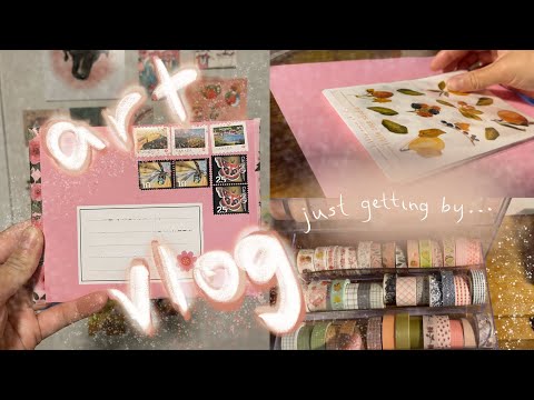 Art Vlog - packing orders, studying, painting, and a bit of gardening