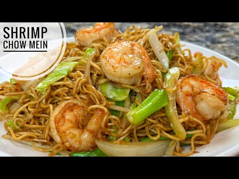 Shrimp Chow Mein With Cabbage And Bean Sprouts | How To Cook Chow Mein With Dried Noddle