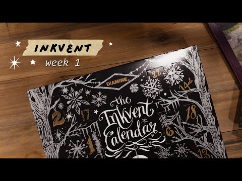 diamine 2024 inkvent calendar  ✸ day 1 to 8