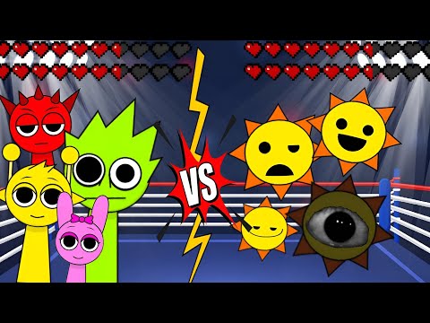 All sprunki vs all sprunki Sun 🌞 meme battle animation