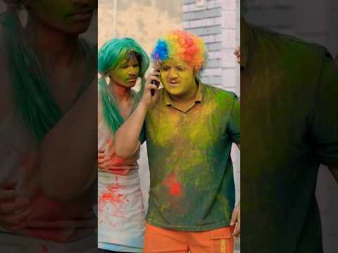 Happy Holi Babu 😂 | the mridul shorts | the mridul comedy | the mridul holi video | happy holi