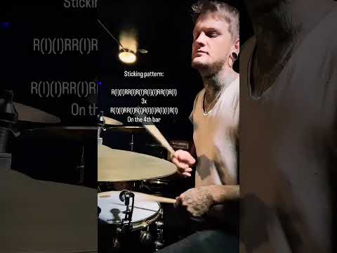 Breakdown of the verse in Darkside by Alibis #drums #alibis #rock