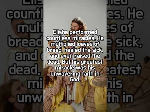 1 Minute Lesson of Elisha   A Man of Faith     #faithfilledinsiration  #love