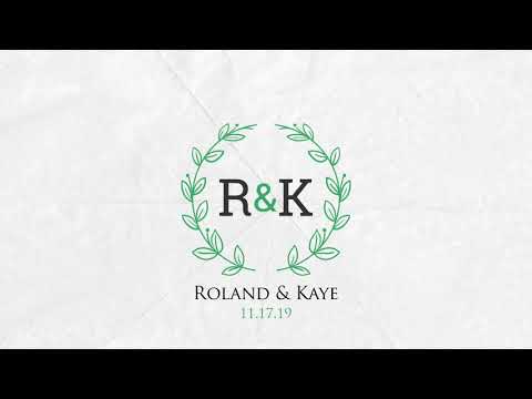 R&K Wedding Monogram Logo Animation