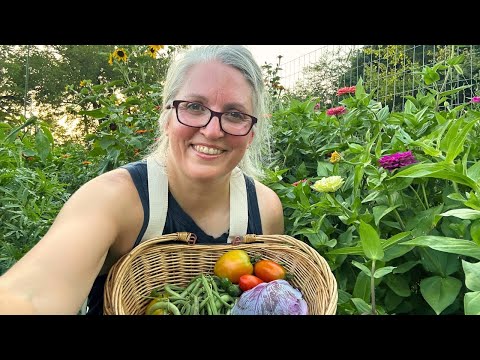 Harvest With Me / Flowers and Vegetables in Mid August