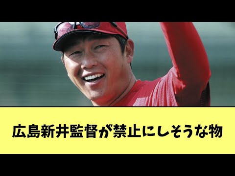 広島新井監督が禁止にしそうな物