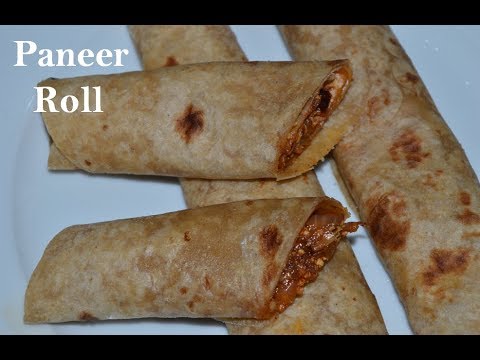 Stuffed Paneer Roll Recipe | Easy Tasty Paneer Bhurji Roll | Veg Roll | Quick Lunch Box Recipes