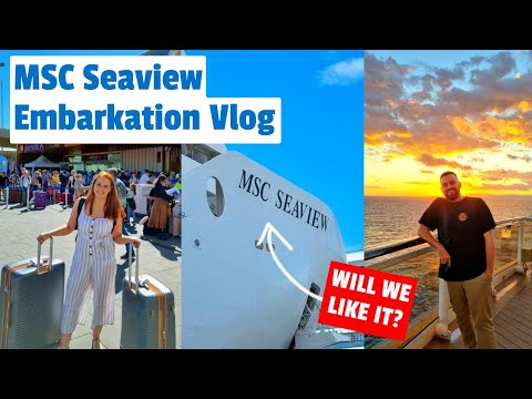 MSC Seaview Embarkation Day - Setting Sail From Barcelona & 1st Impressions Of The Ship