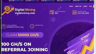 New Free Bitcoin Cloud Mining Site 2019 | 50000ghs Free | New Free Mining Site without investment