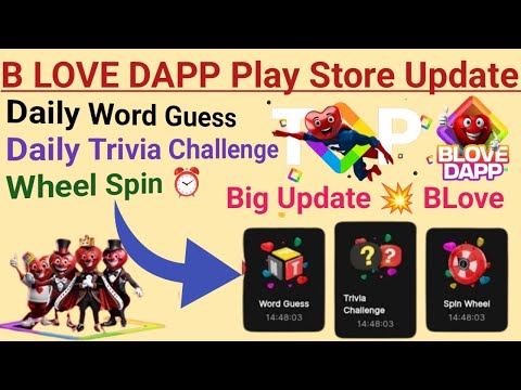 BLove Dapp Daily Task complete 💯 Blove dapp Play Store update today 🥳 blove dapp listing date soon