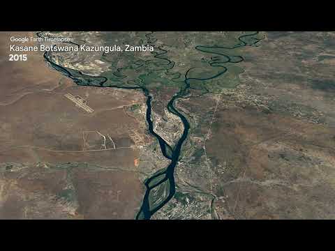 Kasane Botswana Kazungula, Zambia - Earth Timelapse