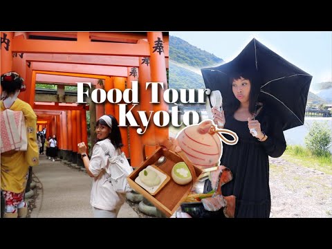 Trying Kyoto's delicious food, seeing a Geisha before we’re band & the best shrine in Japan! 🇯🇵⛩️🍵