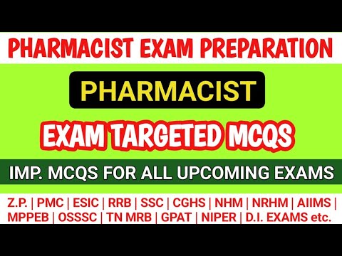 Pharmacist exam preparation | Aiims pharmacist exam | PMC pharmacist exam questions @MANISH06